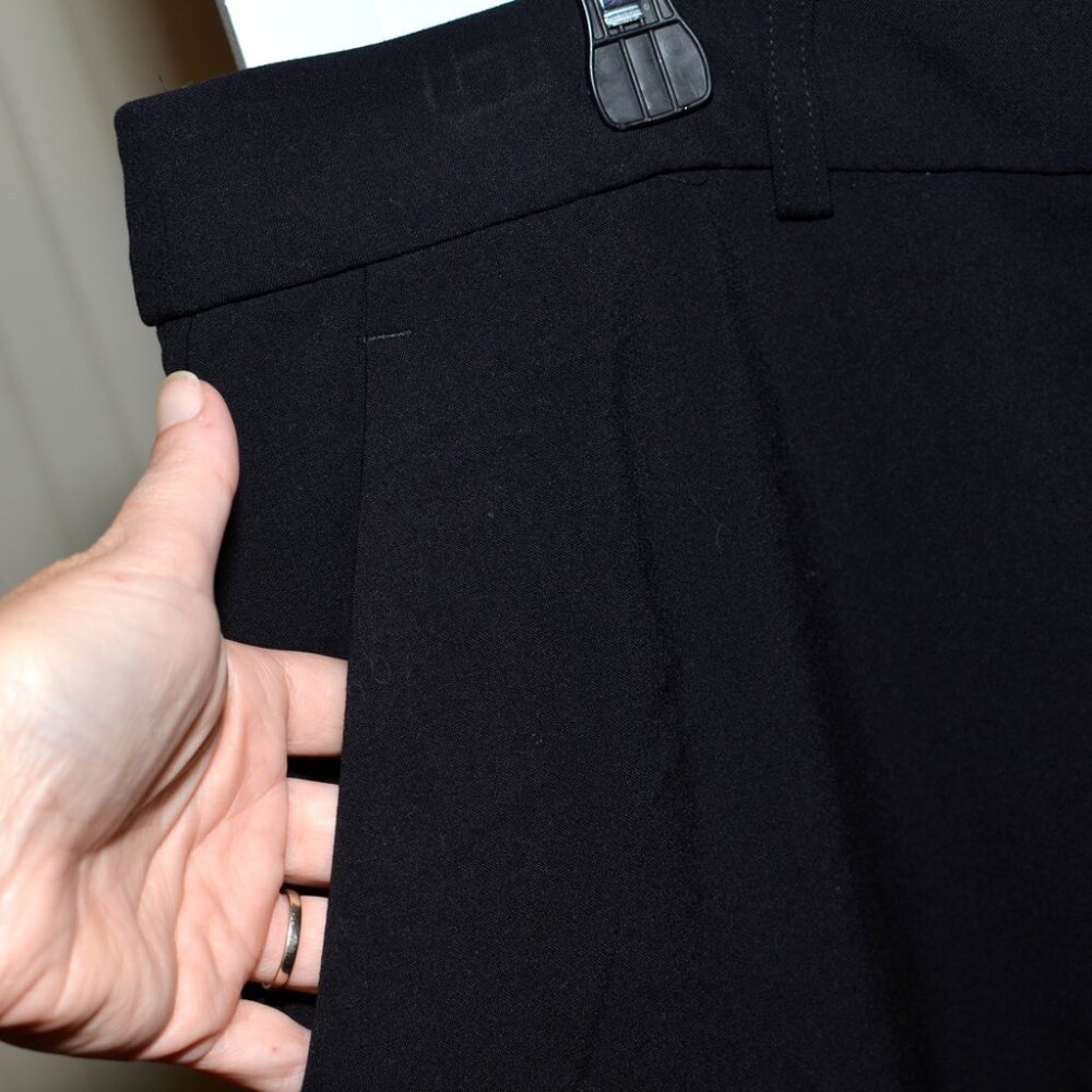 Plus Size 22W Short Nine West Black High Rise Barely Bootcut Dress Pants NWT - Picture 5 of 11